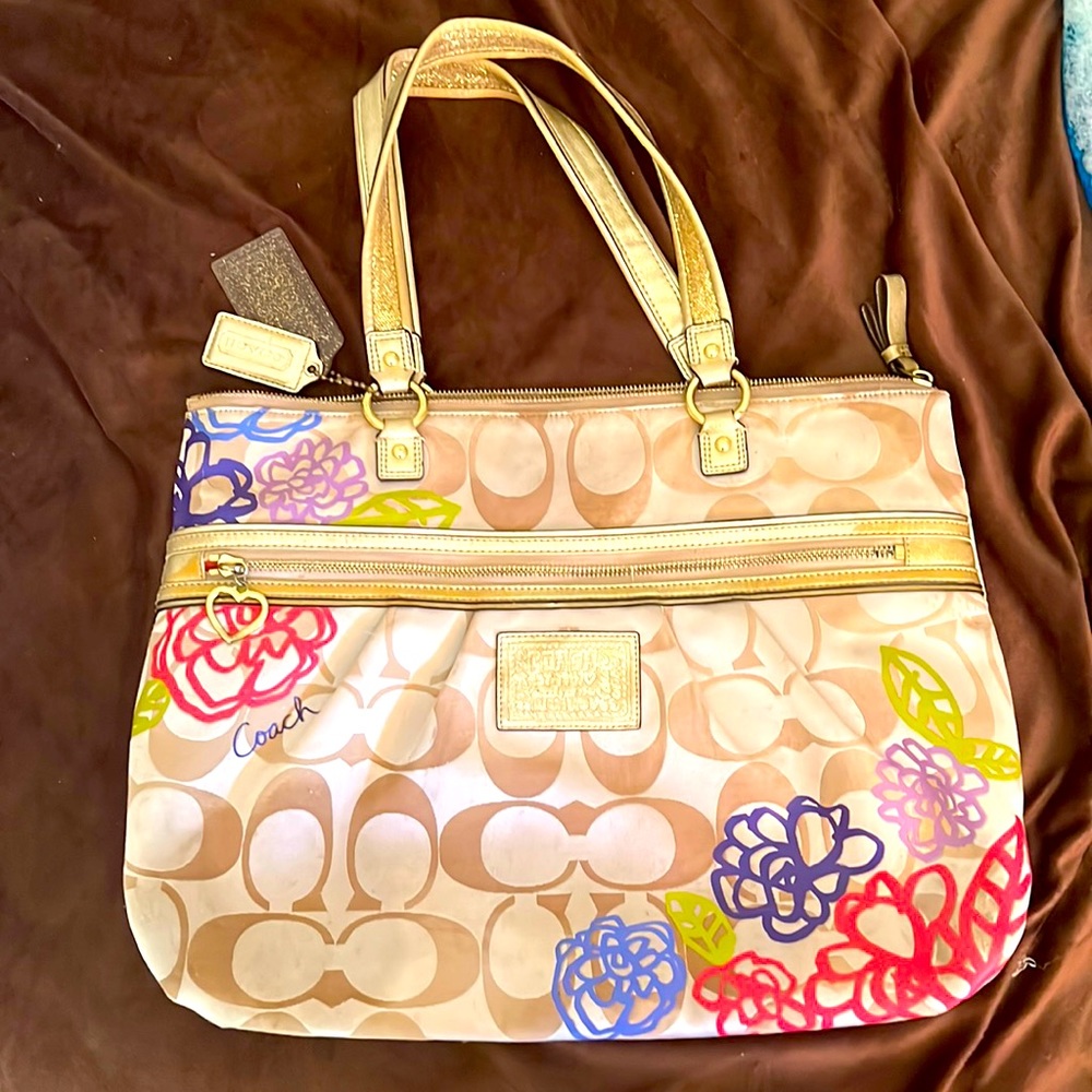 Coach floral bag